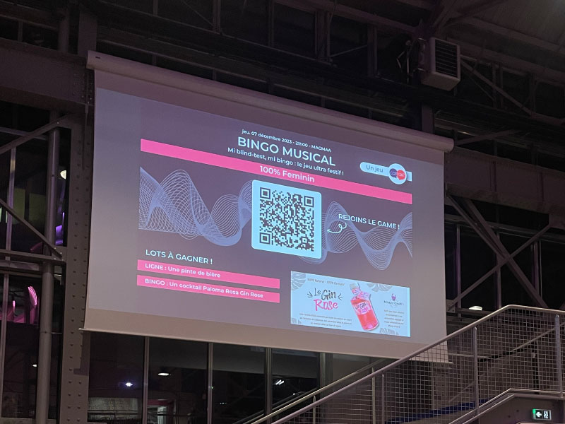 Opération de gamification Gin Rose : placement de produits dans 1 réseau CHR