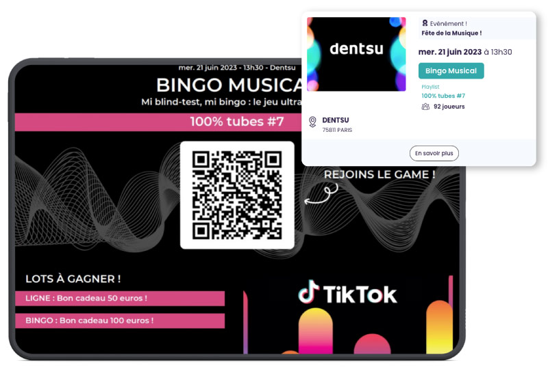 Des outils numériques pour véhiculer l'image de marque de vos clients et impliquer leurs participants.
