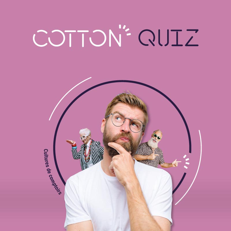 Visuel de communication du jeu Cotton Quiz
