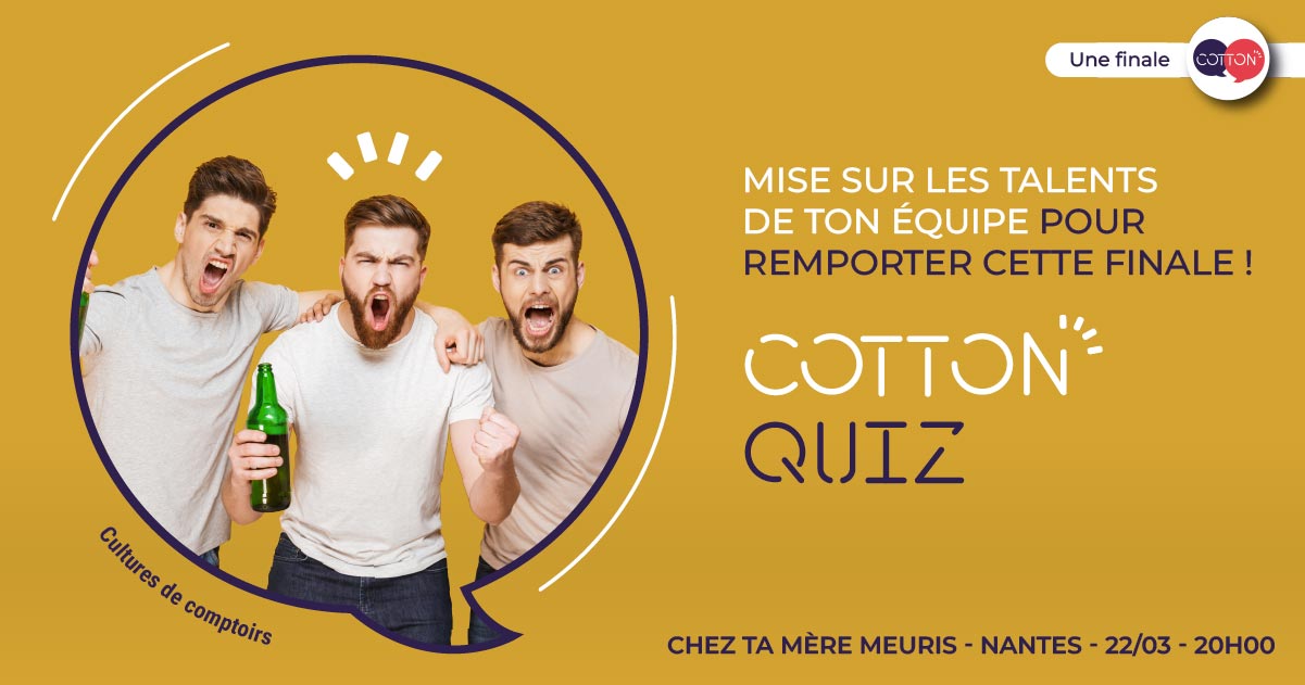 Prochaine finale inter-bars nantaise de quiz au bar/restaurant Chez Ta Mère, rue Meuris !